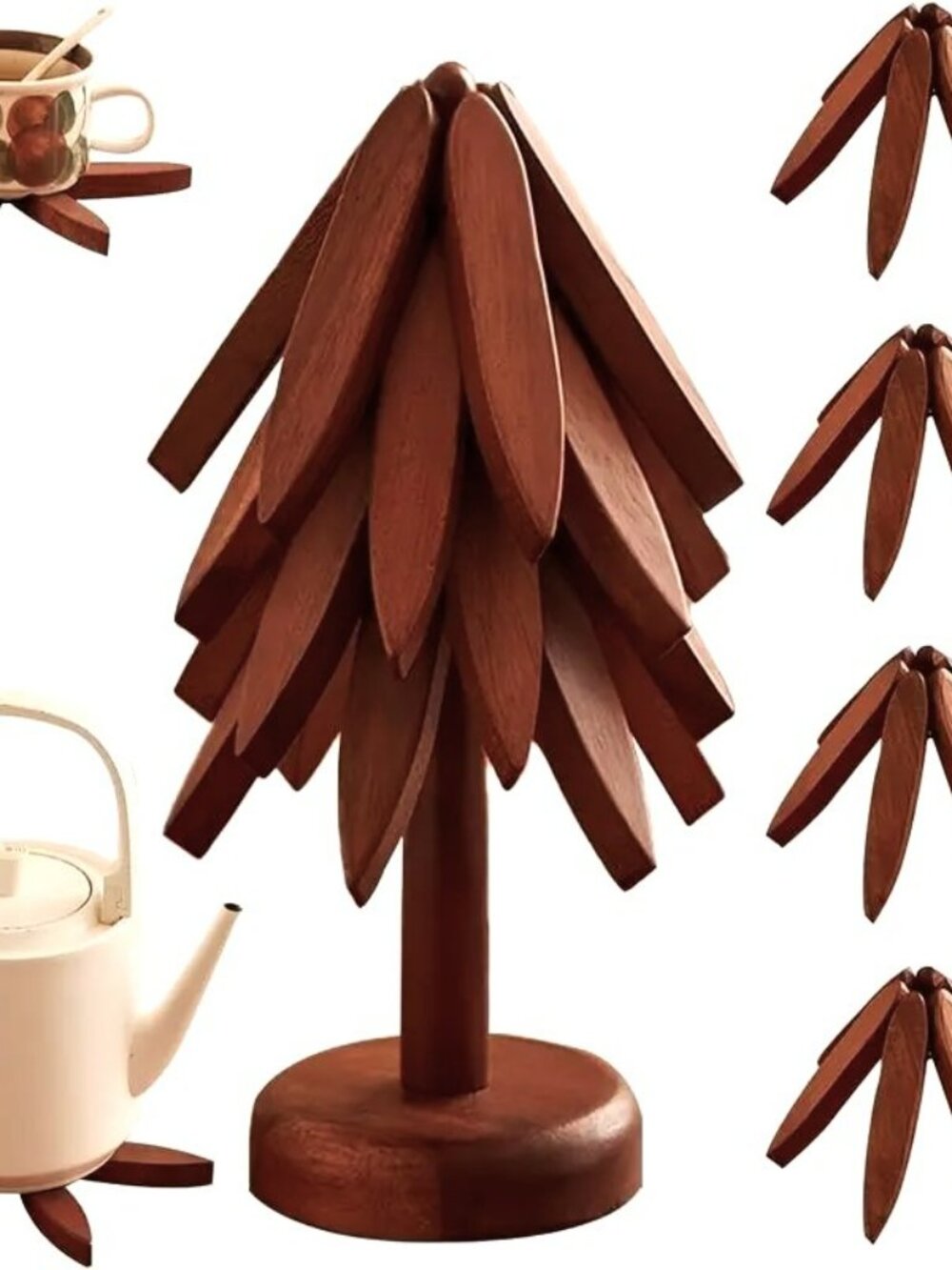 Wooden Tree Trivets for Hot Dishes